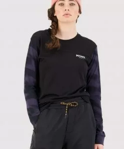 Mons Royale Yotei BF LS - Black Motion 9 WOMEN