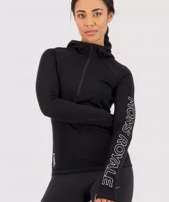 Mons Royale Bella Merino Air-Con Hood - Black