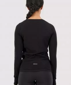 Mons Royale Bella Merino Air-Con LS - Black