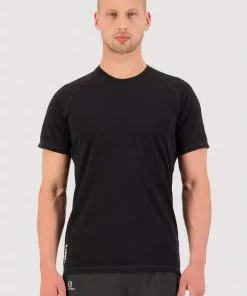 Mons Royale MEN Temple Merino Air-Con T-Shirt - Black