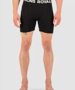 Mons Royale Hold 'em Boxer - Black MEN