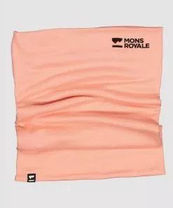 Mons Royale Double Up 100% Merino Neckwarmer - Peach