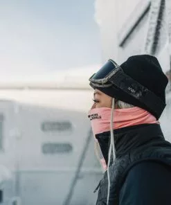 Mons Royale Double Up 100% Merino Neckwarmer - Peach