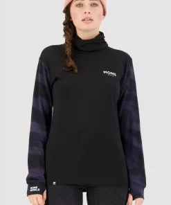 Mons Royale Yotei BF High Neck - Black Motion 9