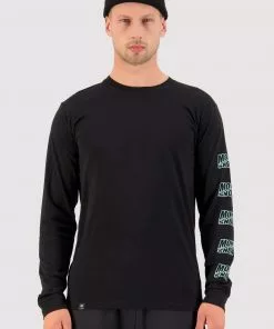 Mons Royale Icon Merino Air-Con LS - Black MEN