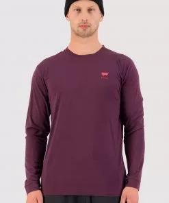 Mons Royale MEN Icon Merino Air-Con LS - Wine