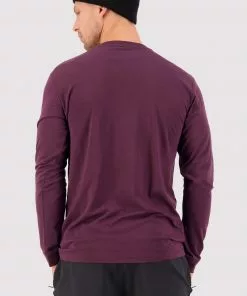 Mons Royale MEN Icon Merino Air-Con LS - Wine