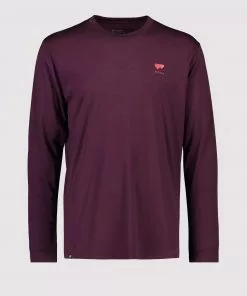 Mons Royale MEN Icon Merino Air-Con LS - Wine