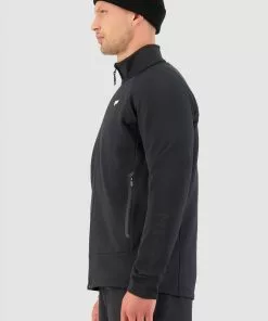 Mons Royale Nevis Merino Fleece Jacket - Black