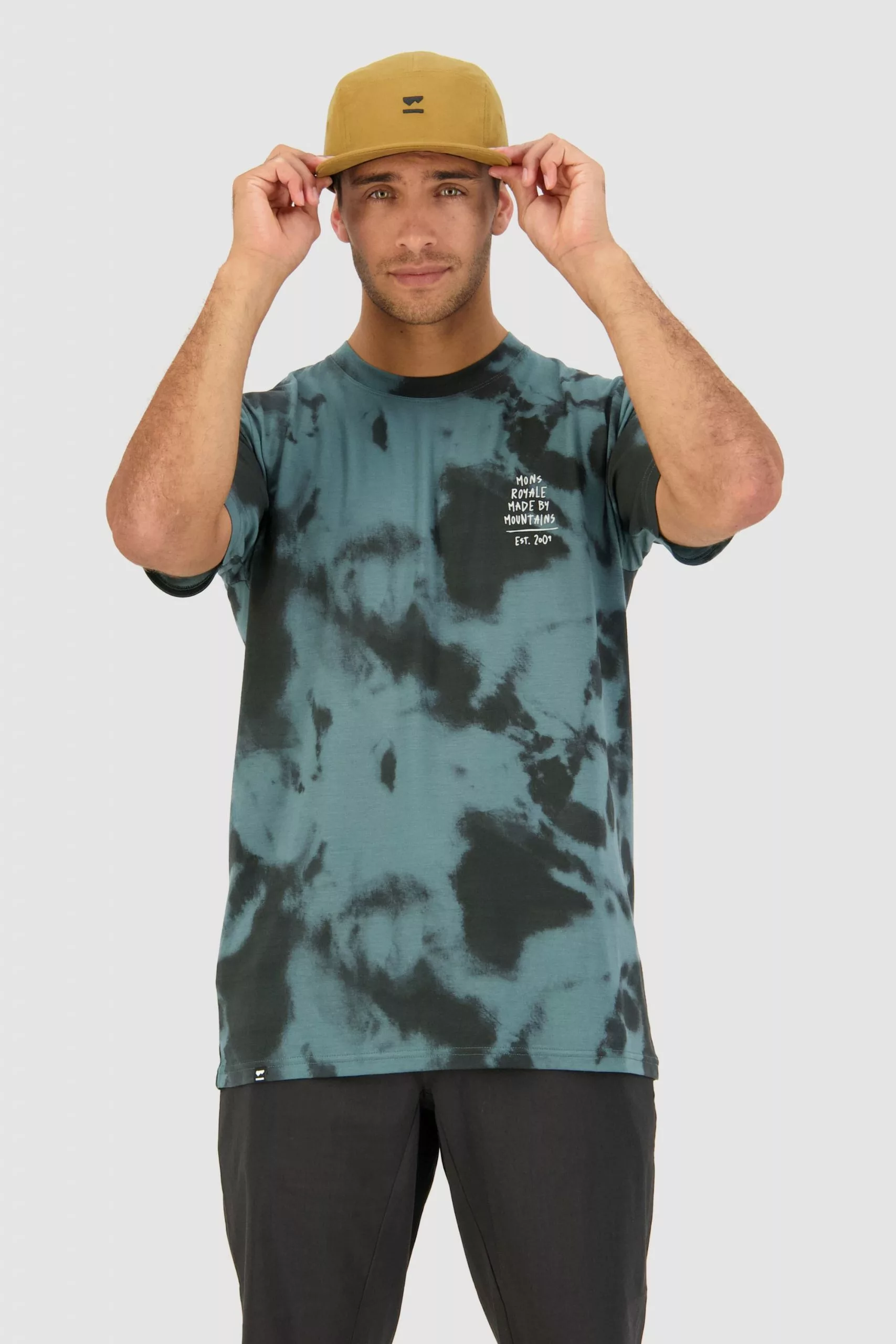 Mons Royale Icon Merino Air-Con T-Shirt Tie Dyed MEN 1 Mons Royale Icon Merino Air-Con T-Shirt Tie Dyed MEN