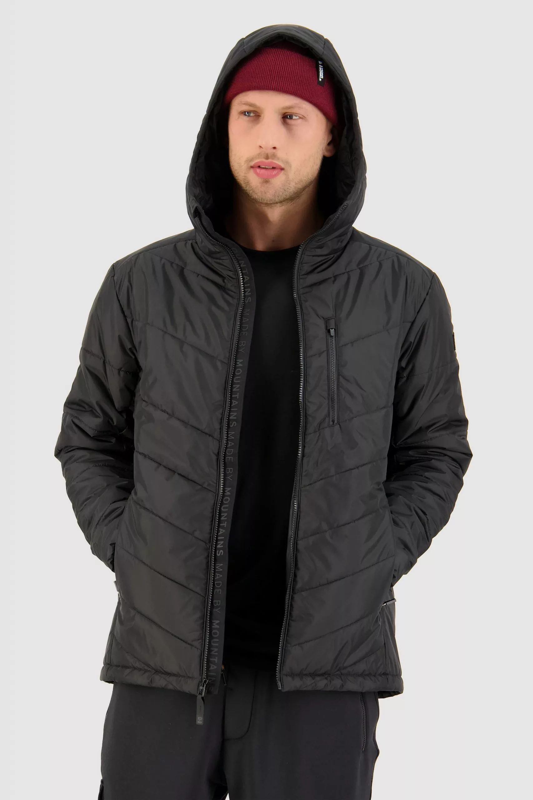 Mons Royale Nordkette Wool Insulation Hood - Black MEN 1 Mons Royale Nordkette Wool Insulation Hood - Black MEN
