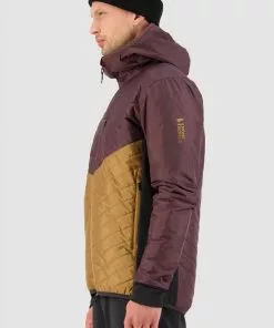 Mons Royale Arete Merino Insulation Hood - Toffee Wine MEN