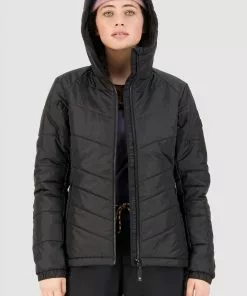 Mons Royale Nordkette Merino Insulation Hood - Black WOMEN