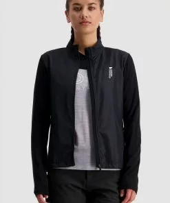 Mons Royale Bike Jerseys Redwood Merino Air-Con Wind Jersey - Black