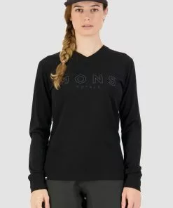 Mons Royale Bike Jerseys Redwood Merino Air-Con VLS - Black