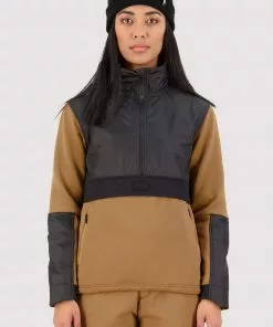 Mons Royale WOMEN Decade Merino Fleece Pullover - Toffee