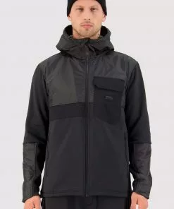 Mons Royale Decade Merino Fleece Hoody - Black