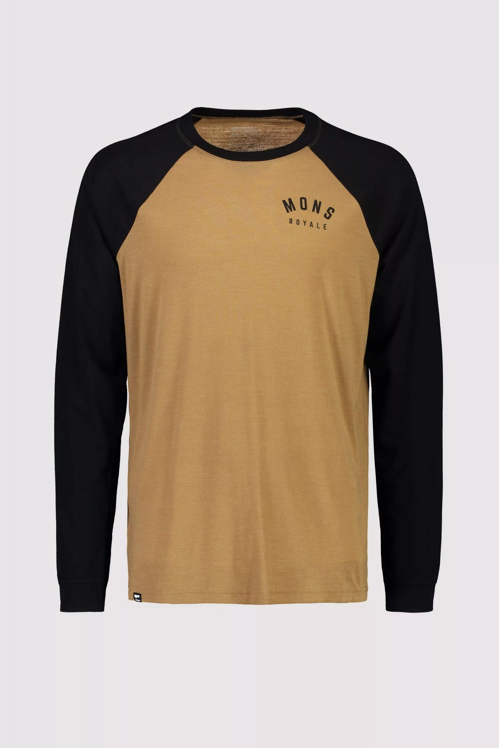 Mons Royale Icon Merino Air-Con Raglan - Toffee Black MEN 3 Mons Royale Icon Merino Air-Con Raglan - Toffee Black MEN