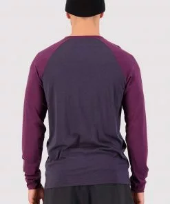 Mons Royale Icon Merino Air-Con Raglan - Wine 9 Iron MEN