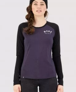 Mons Royale Icon Merino Air-Con Raglan - Black 9 Iron