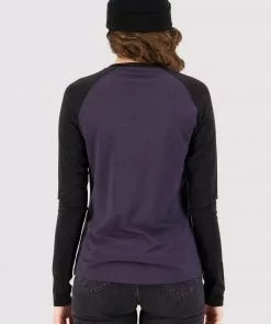 Mons Royale Icon Merino Air-Con Raglan - Black 9 Iron