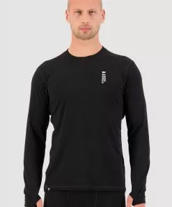 Mons Royale Cascade Merino Flex LS - Black MEN