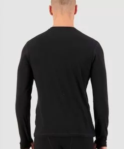 Mons Royale Cascade Merino Flex LS - Black MEN