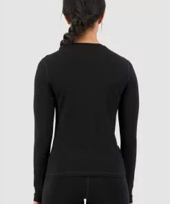 Mons Royale Cascade Merino Flex LS - Black