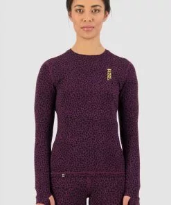 Mons Royale Cascade Merino Flex LS - Winter Leopard