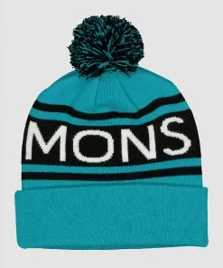 Mons Royale ACCESSORIES Pom Pom Beanie - Marina Black