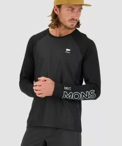 Mons Royale Tarn Merino Shift Wind Jersey - Black