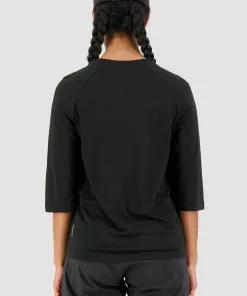 Mons Royale Tarn Merino Shift Raglan 3/4 - Black